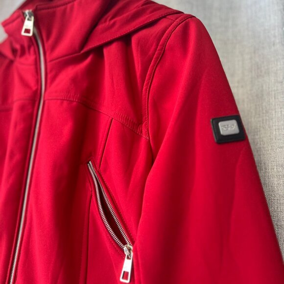 Red Autumn Jacket with Fleece Lining - Picture 3 of 14